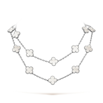 18K Vintage Alhambra 20 Motifs Long Necklace