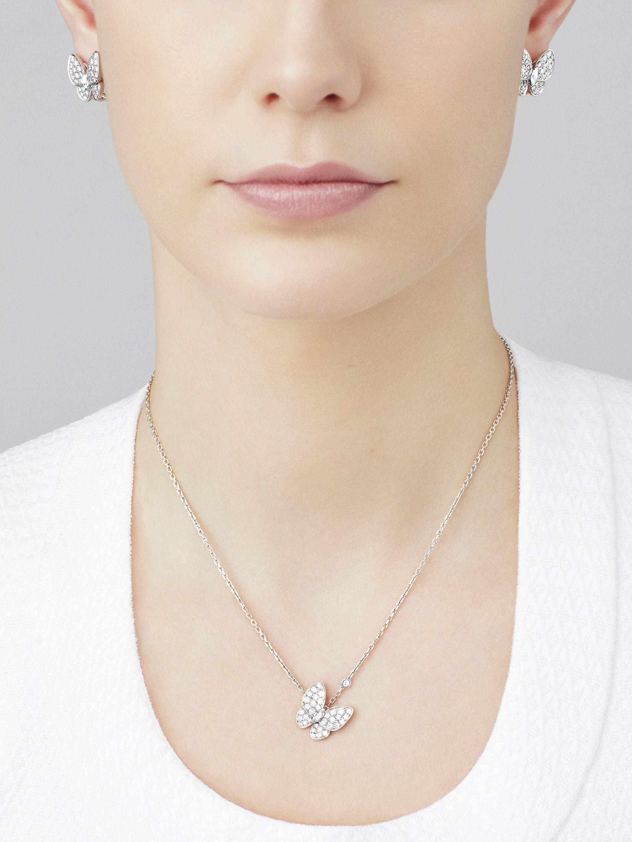 Roostick Two Butterfly Diamonds Earrings