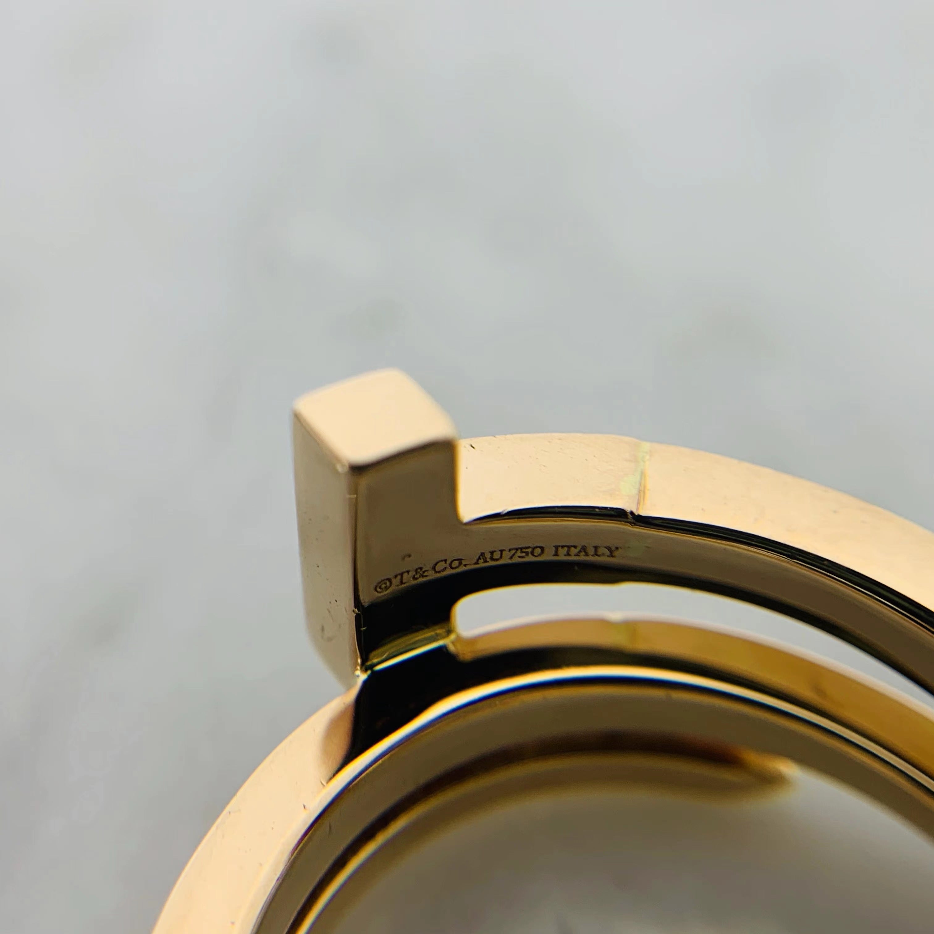Roostick T Diamond Square Wrap Ring