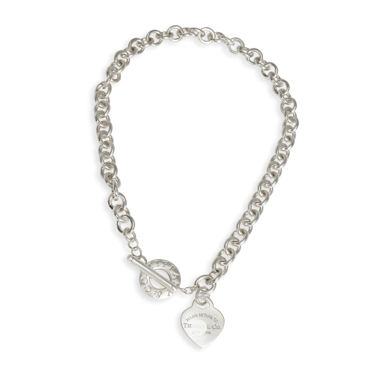 Roostick Heart Tag Toggle Necklace