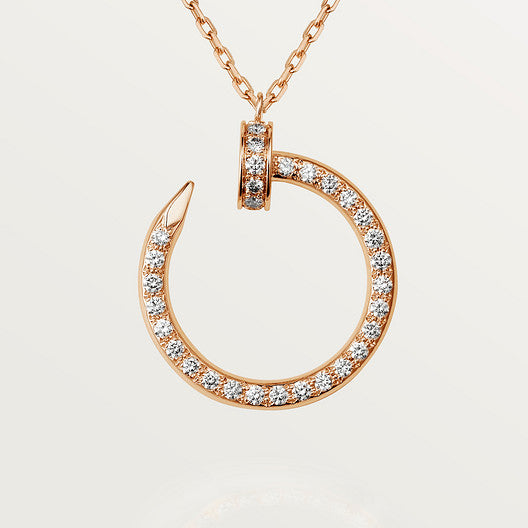 Roostick Juste Un Clou Open Circle Diamonds Necklace