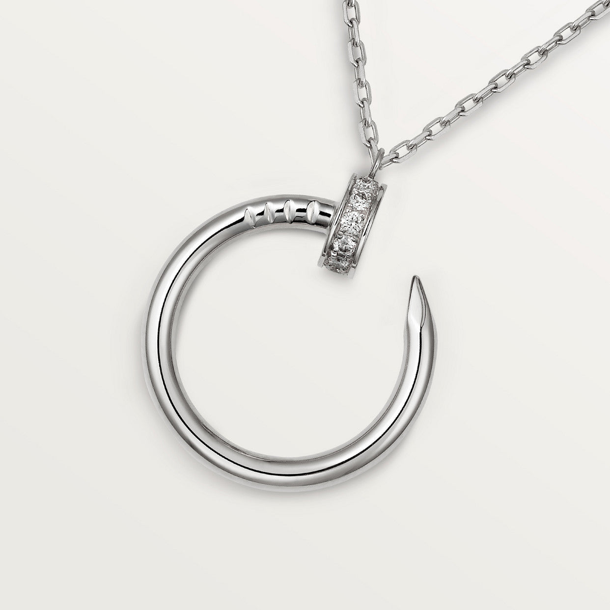 Roostick Juste Un Clou Plain Round Diamonds Necklace