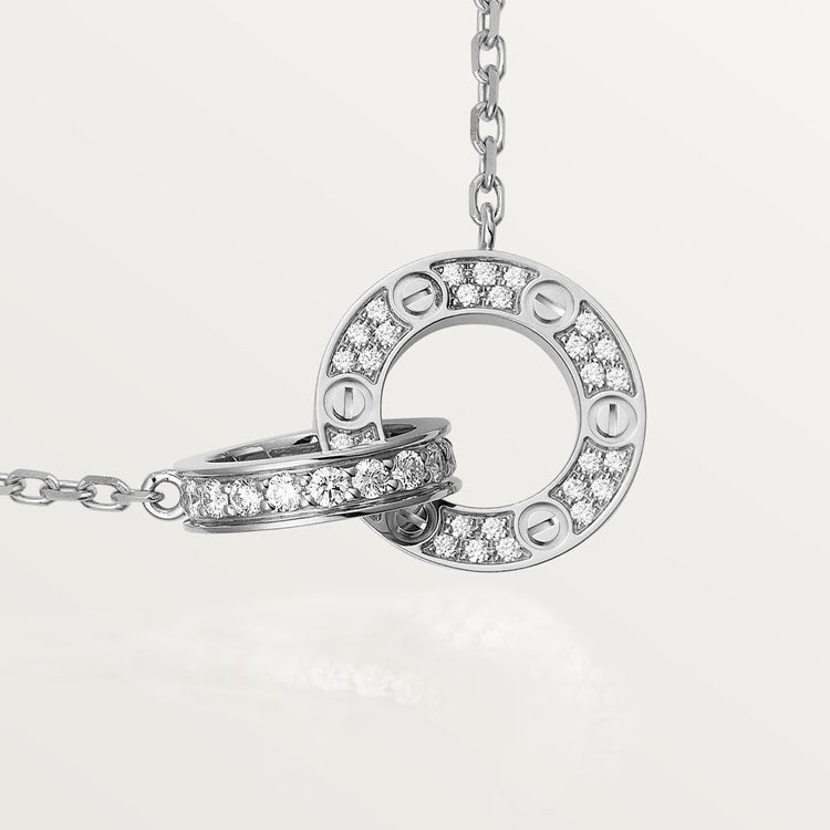Roostick Love Diamonds Necklace Pavé