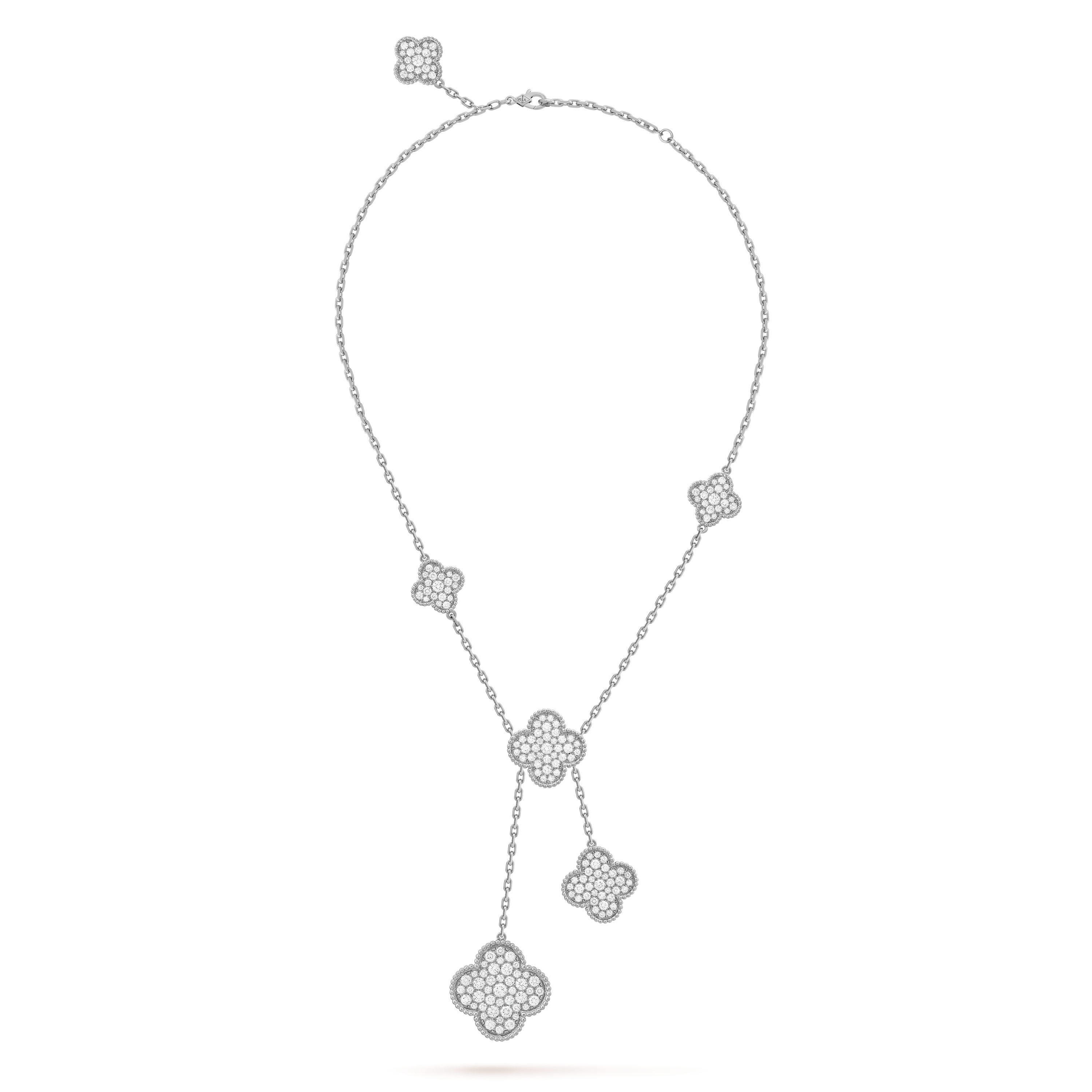 Roostick Magic Alhambra Six Motifs Diamonds Necklace