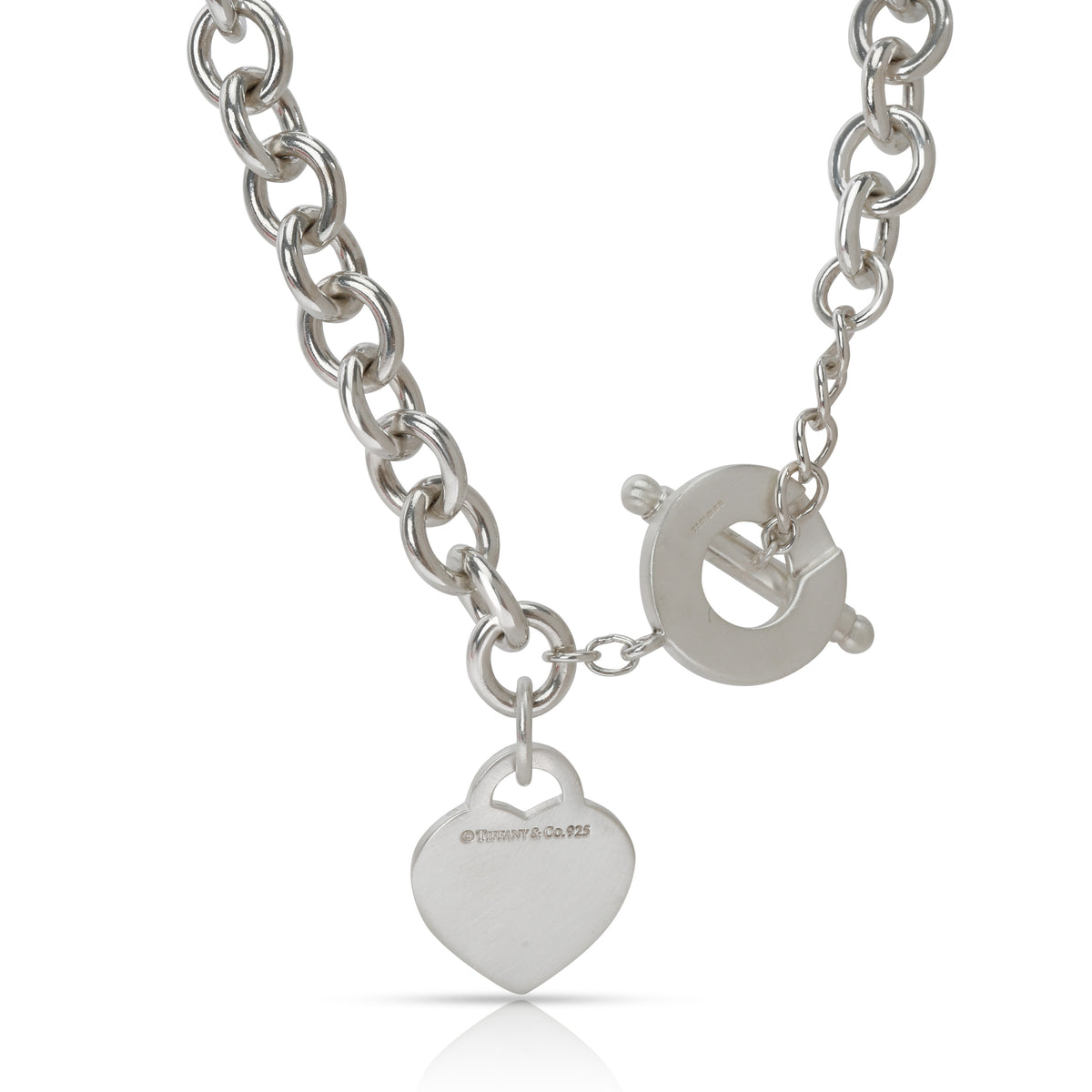 Roostick Heart Tag Toggle Necklace