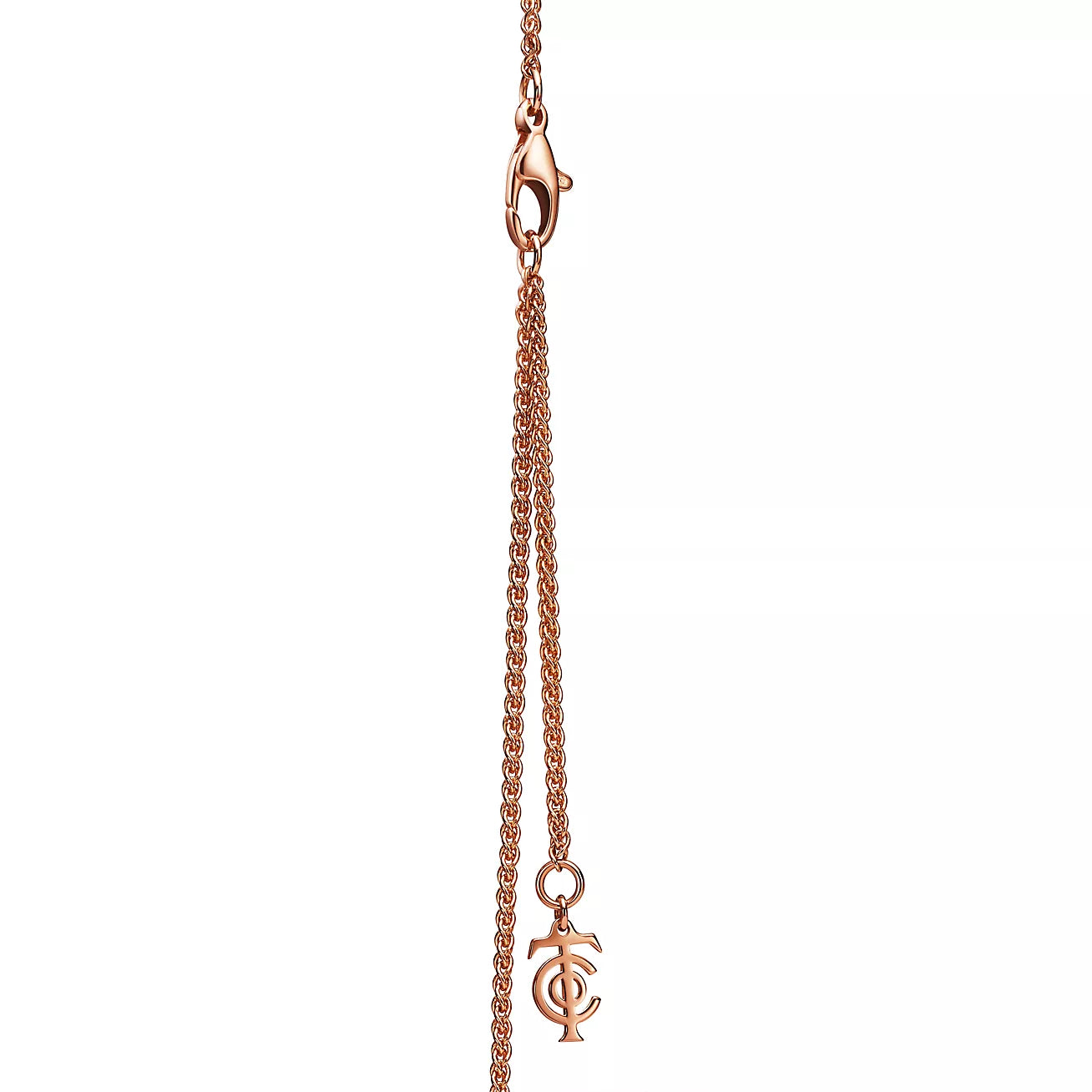 Roostick Keys Woven Pink Diamonds Medium Necklace