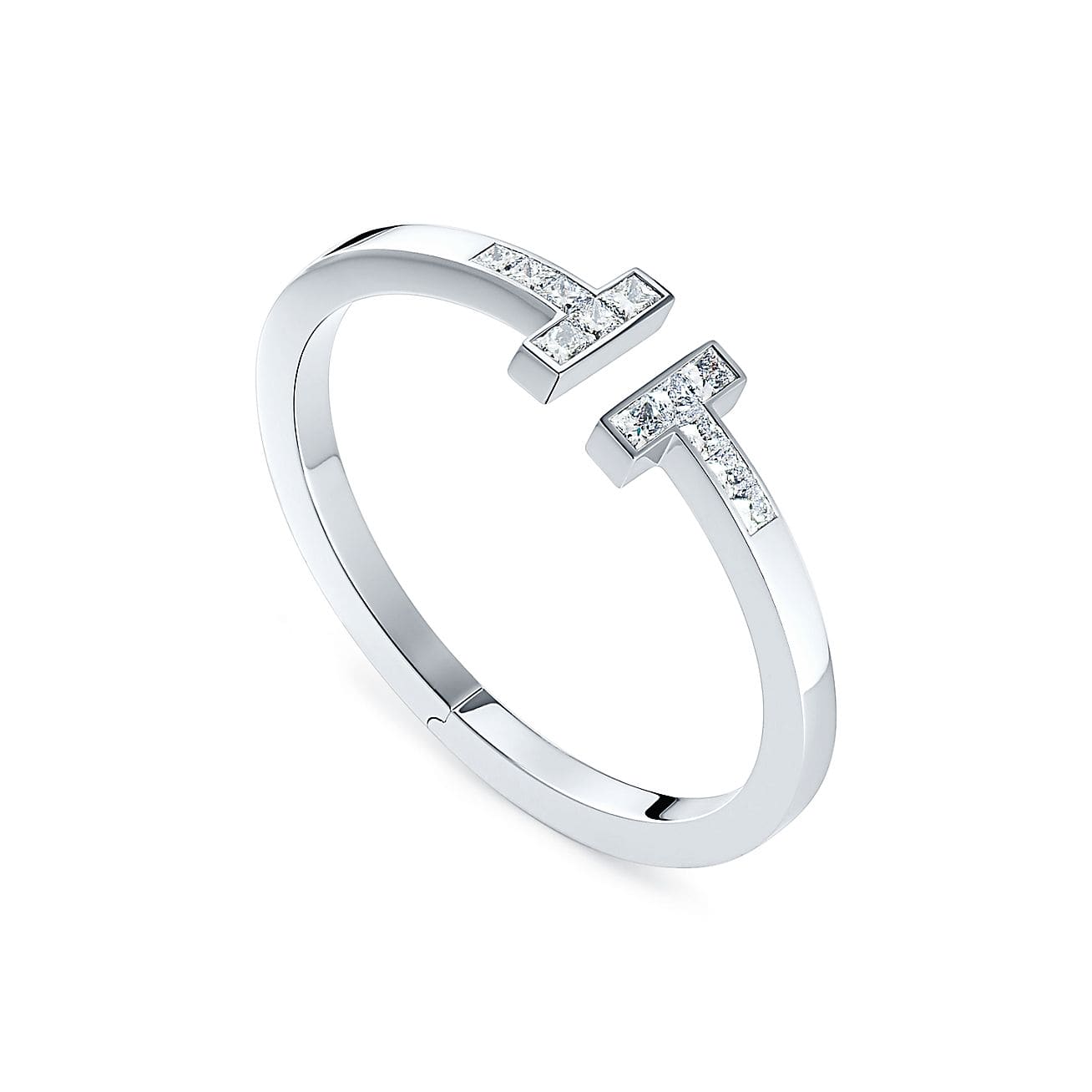Roostick T Diamond Open Square Bracelet