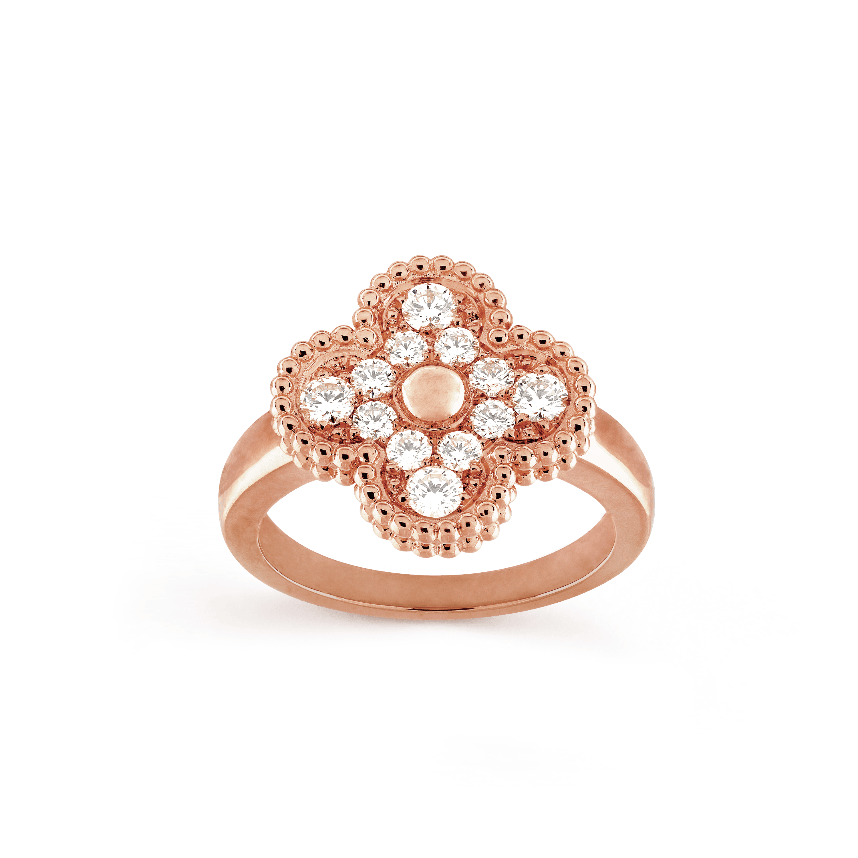 Roostick Vintage Alhambra Diamonds Ring
