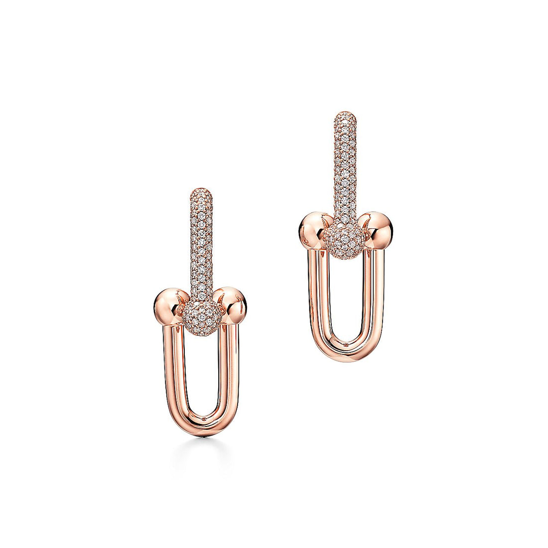 Roostick HardWear Large Link Pave Diamonds Earrings