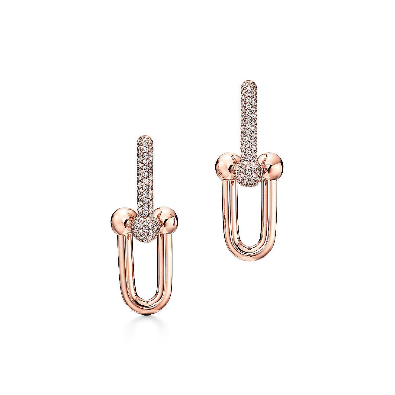 Roostick HardWear Large Link Pave Diamonds Earrings