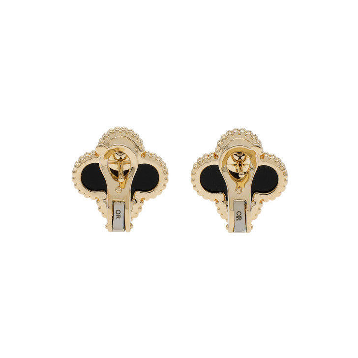 Roostick Vintage Alhambra Black Earrings