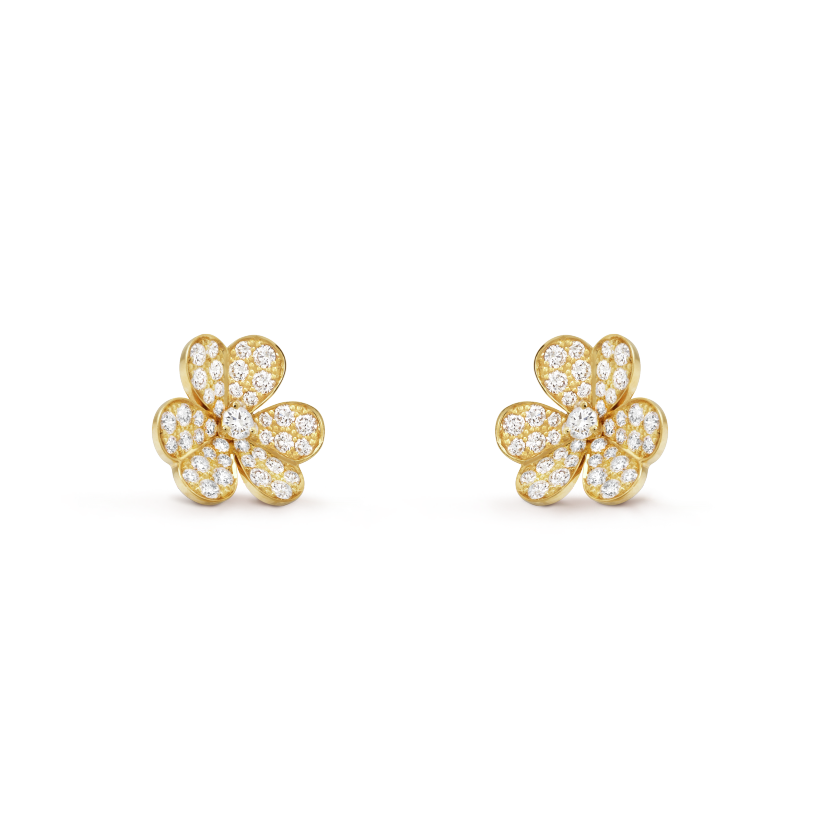 Roostick Yellow Gold Frivole Small Model Earrings