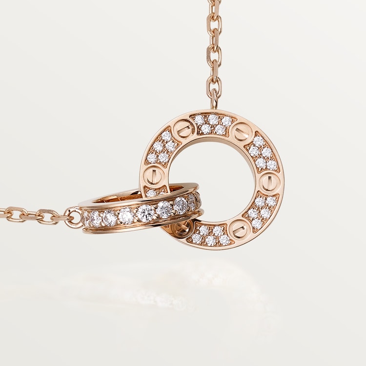 Roostick Love Diamonds Necklace Pavé