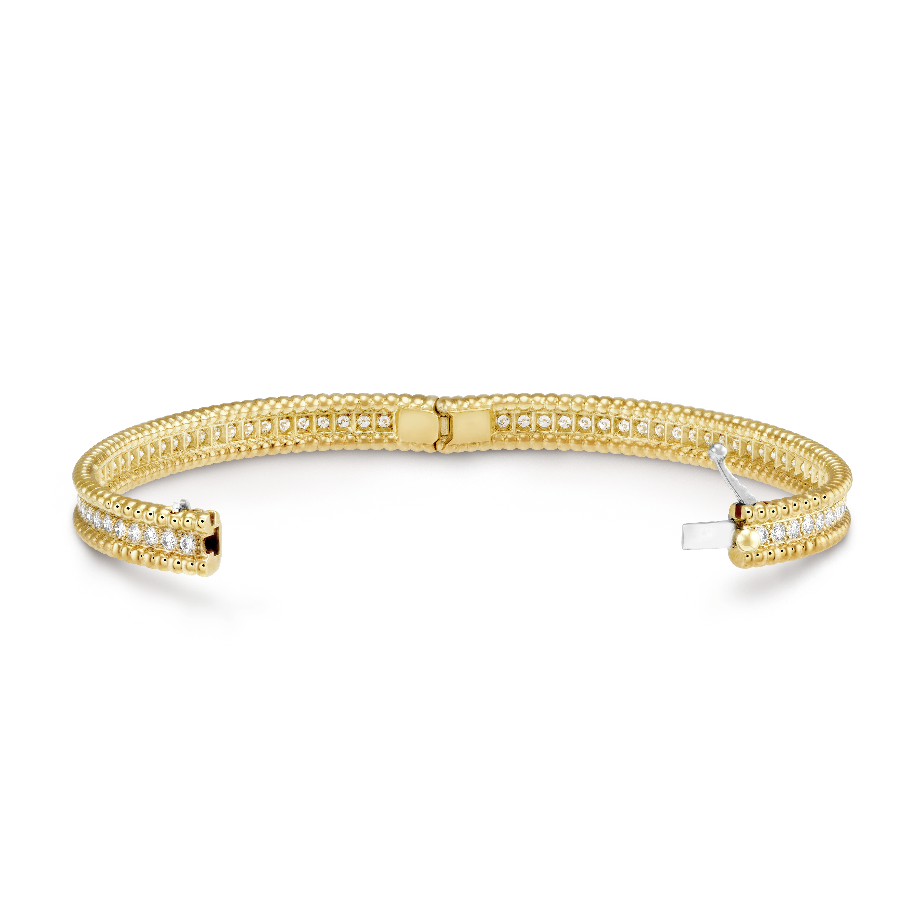 Roostick Perlée Diamonds One Row Bracelet