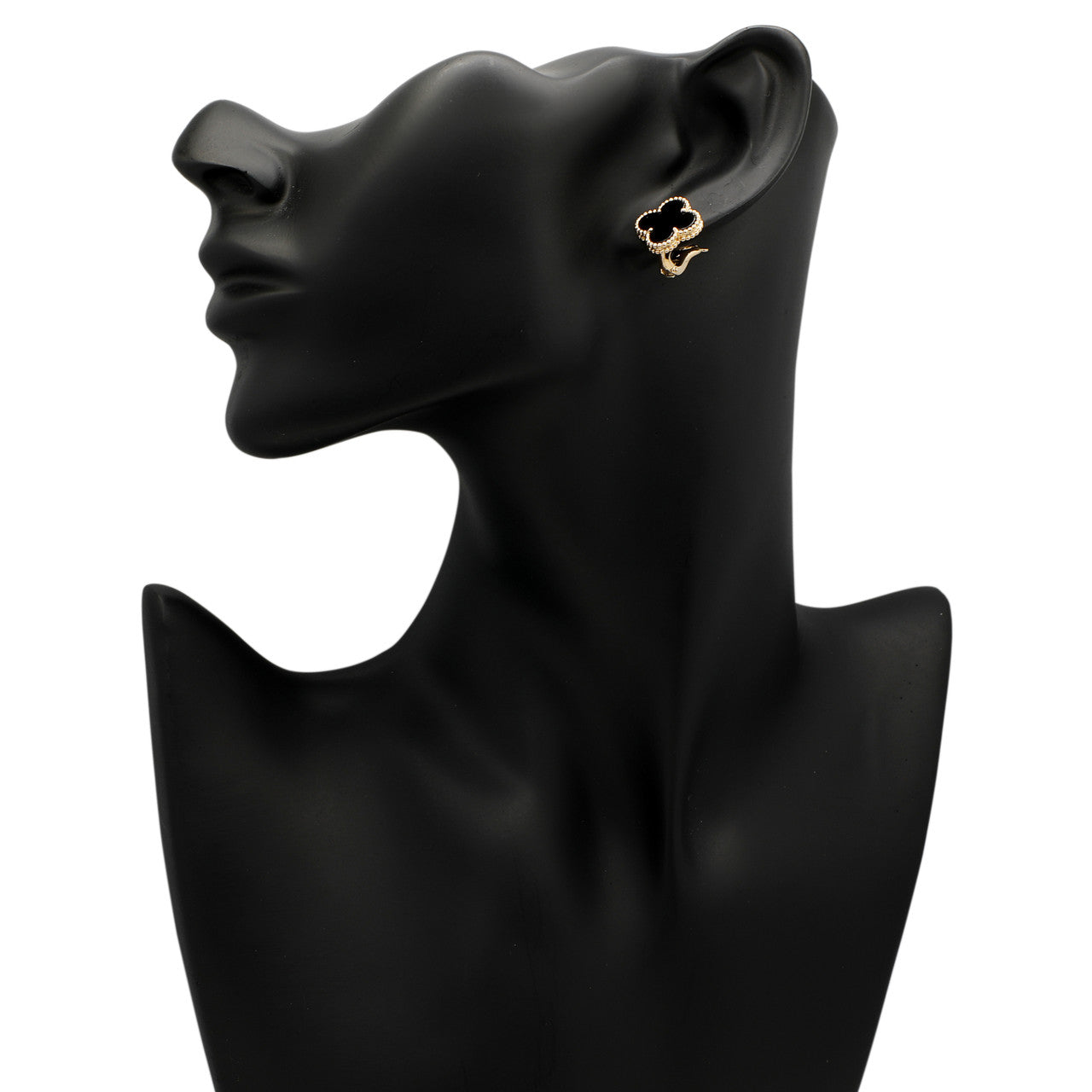 Roostick Vintage Alhambra Black Earrings