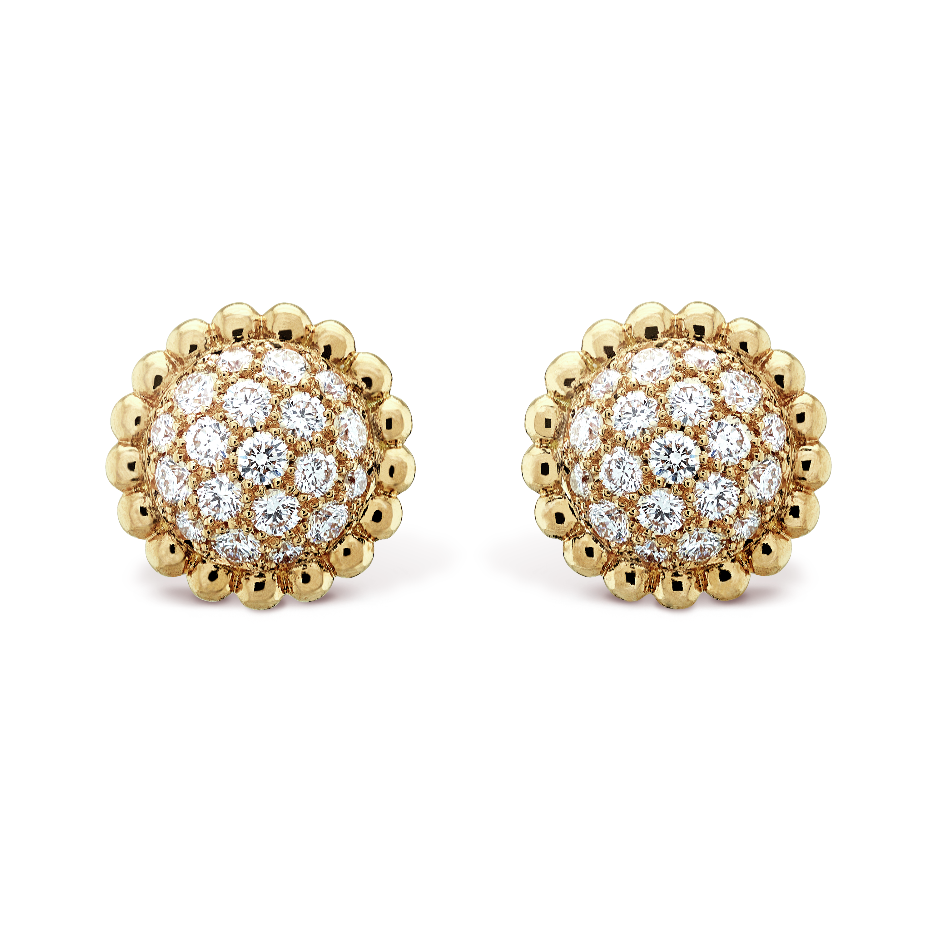 Roostick Perlée Diamonds Earrings