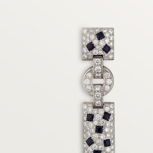Roostick Panthère De Long Diamond Earrings