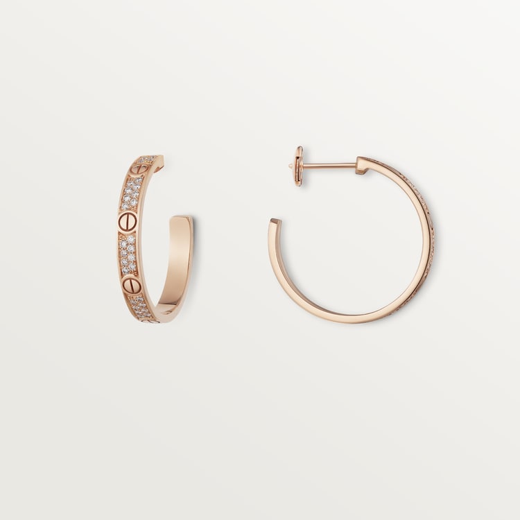 Roostick Love Pave Diamonds Earrings