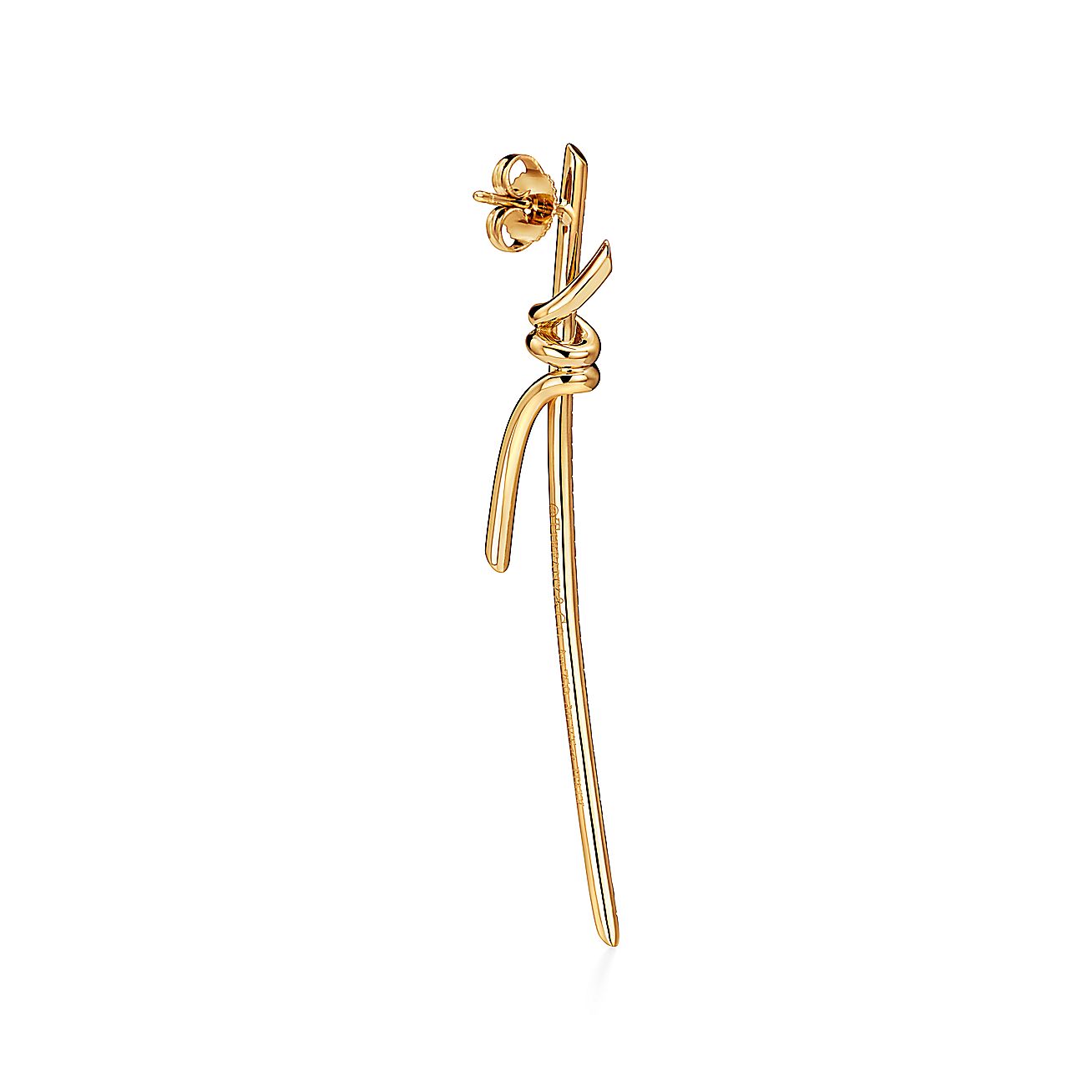 Roostick Knot Drop Diamonds Earrings