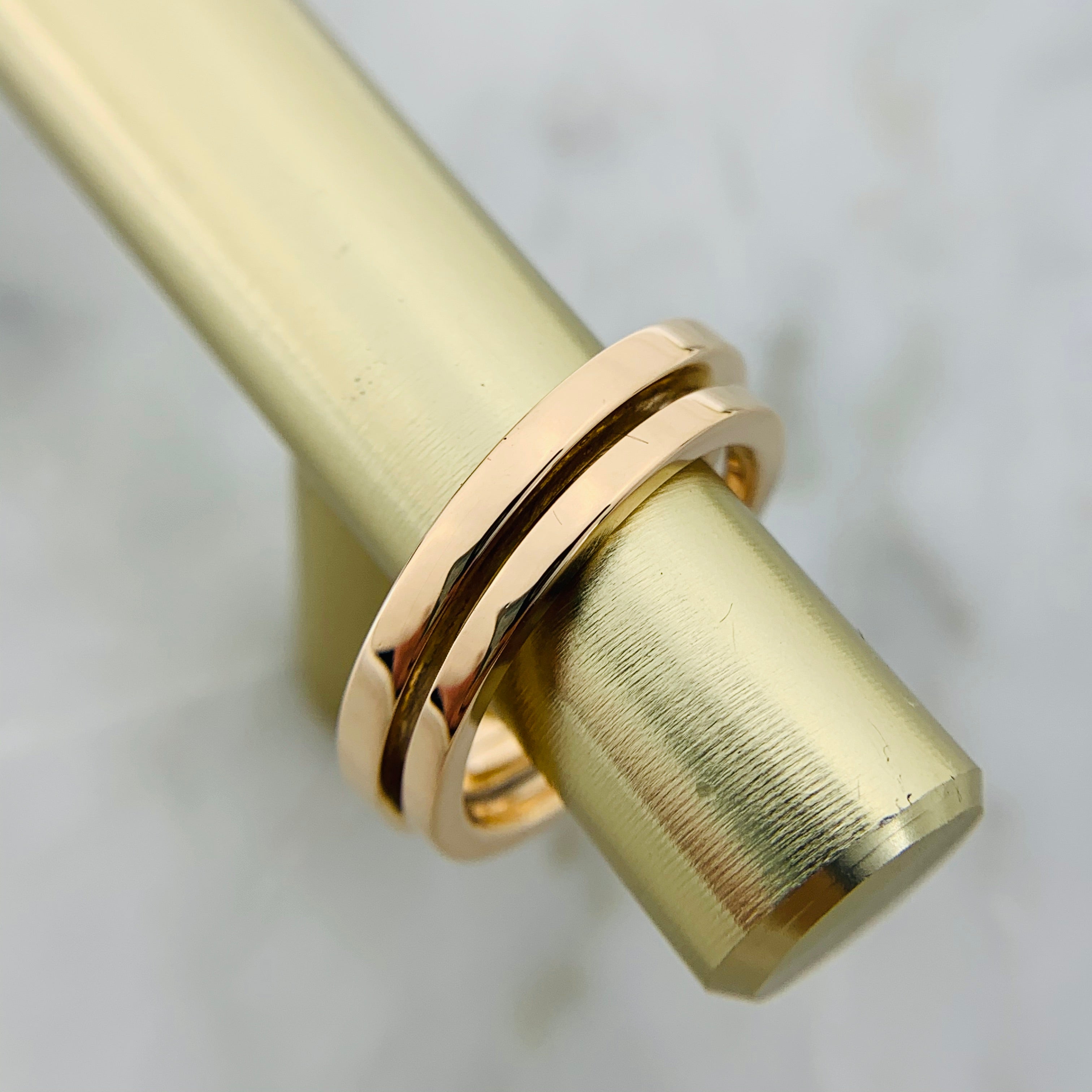 Roostick T Diamond Square Wrap Ring