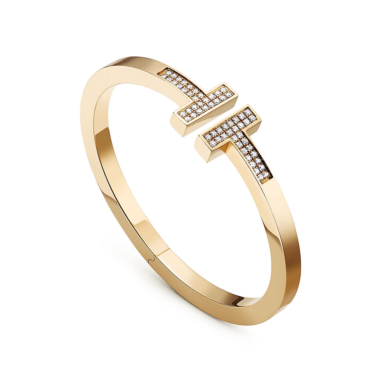 Roostick T Diamond Open Square Bracelet
