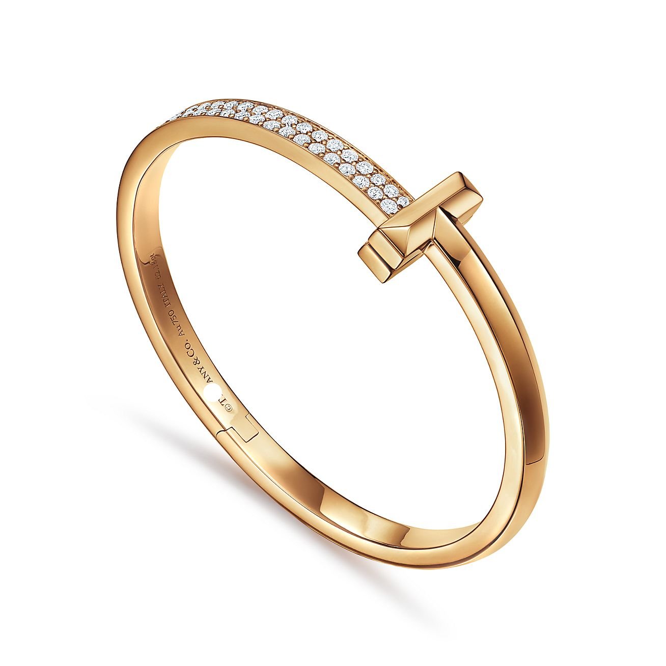 Roostick T1 Wide Diamond Hinged Bracelet