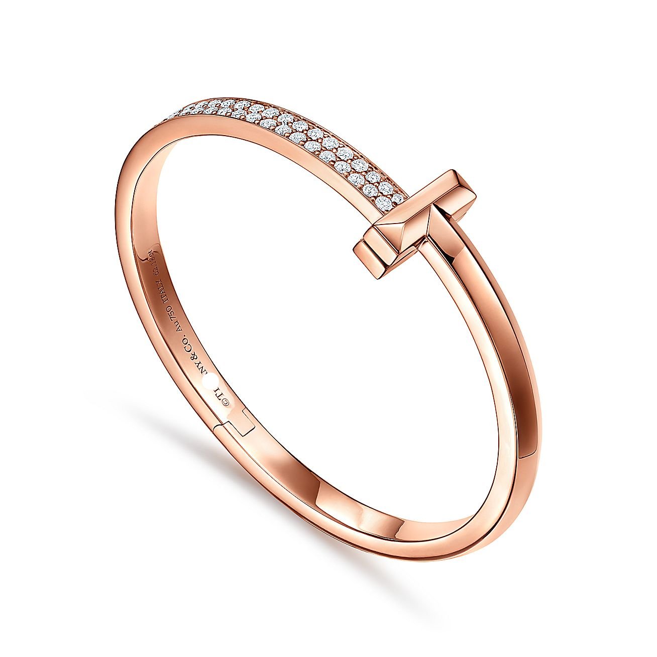 Roostick T1 Wide Diamond Hinged Bracelet