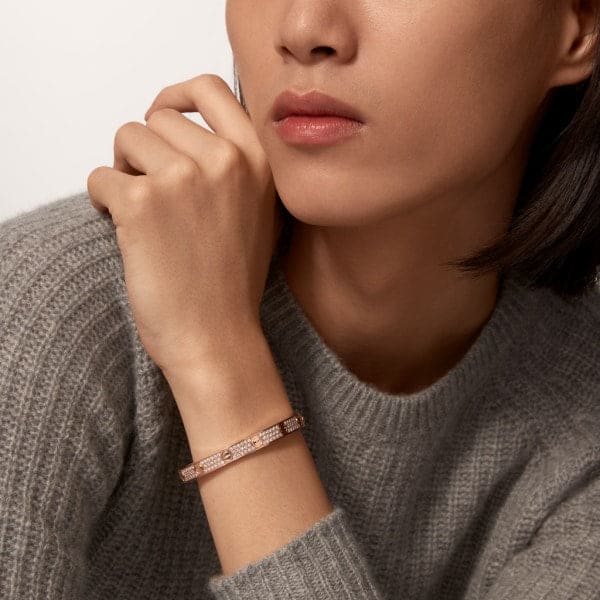 Roostick Love Pave Diamonds Bracelet