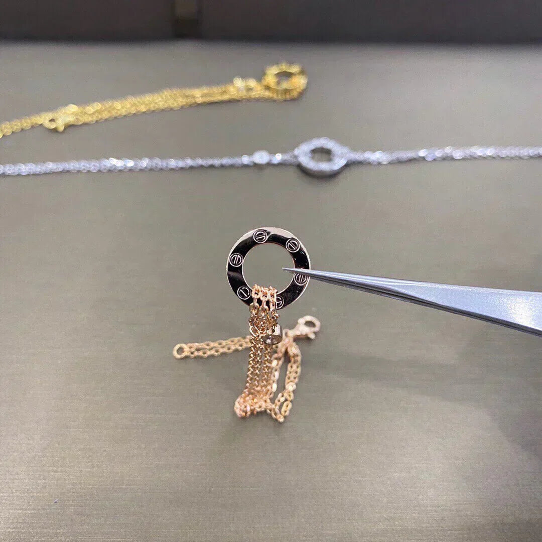 Roostick 18K 2 Diamonds Love Bracelet