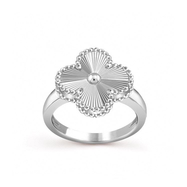 Roostick Vintage White Gold Alhambra Ring