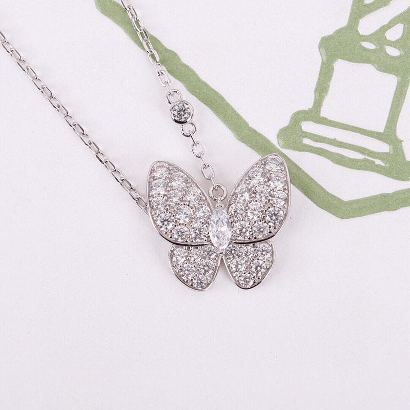 Roostick Two Butterfly Necklace