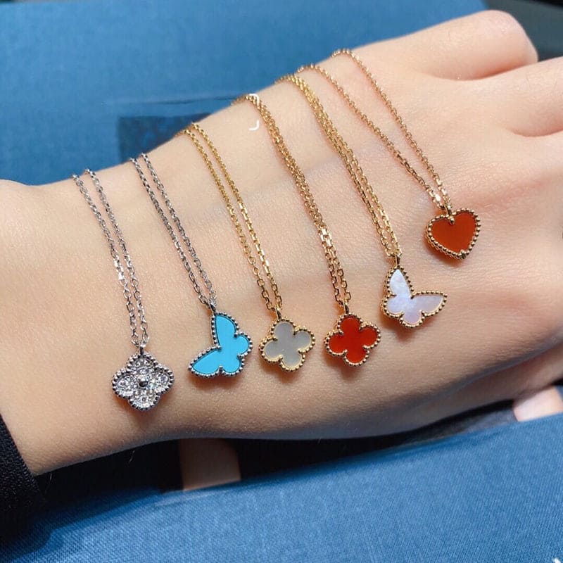 Roostick Sweet Alhambra Butterfly Necklace