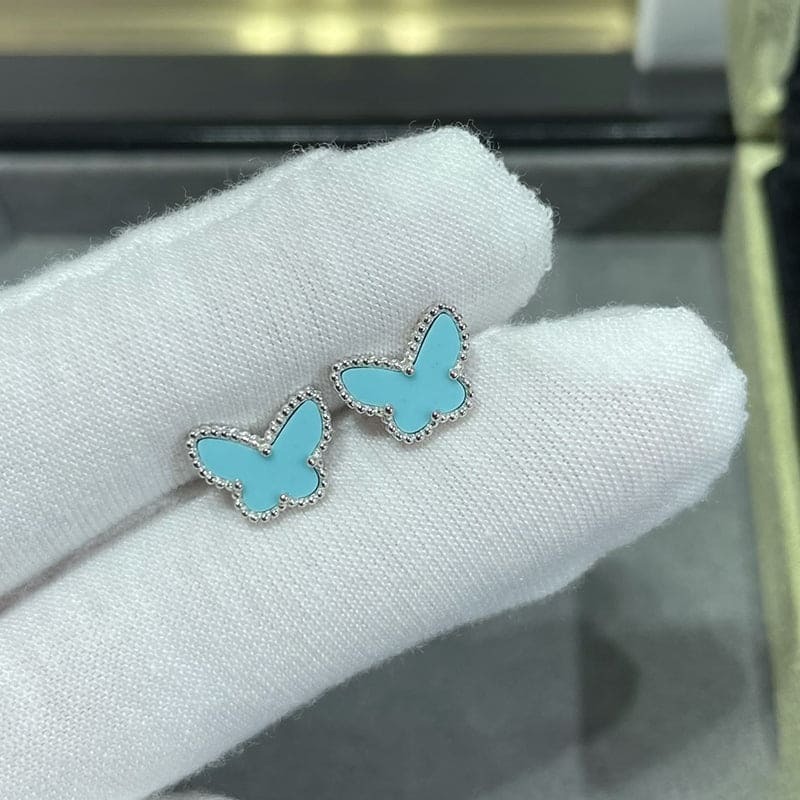 Roostick Sweet Alhambra Butterfly Stud Earrings