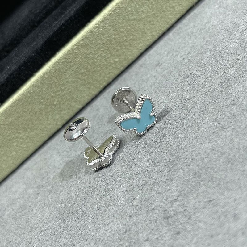 Roostick Sweet Alhambra Butterfly Stud Earrings