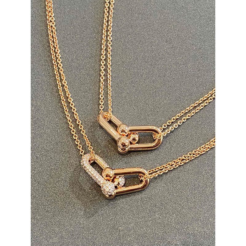Roostick HardWear Double Link Diamond Necklace