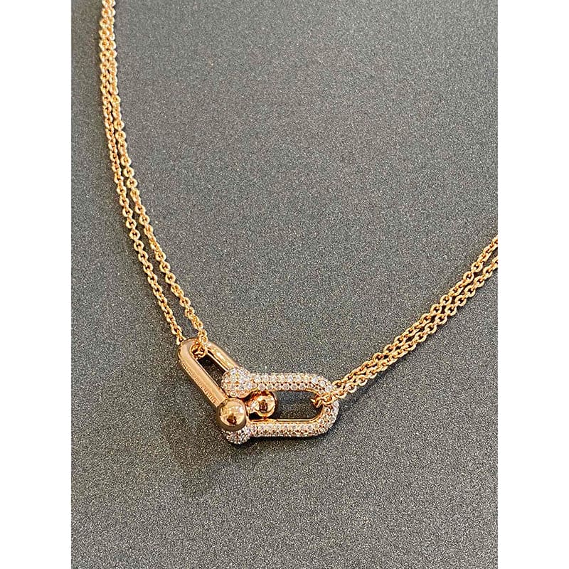 Roostick HardWear Double Link Diamond Necklace