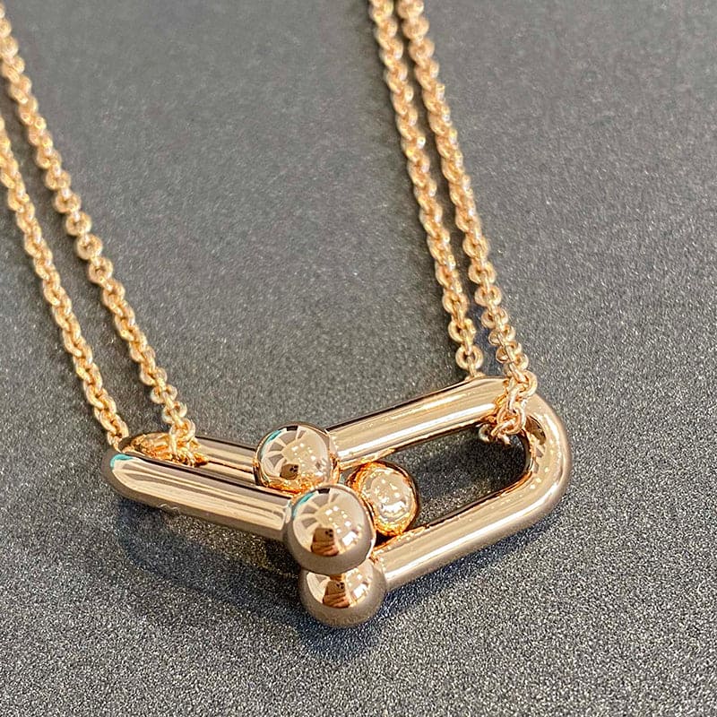 Roostick HardWear Double Link Diamond Necklace