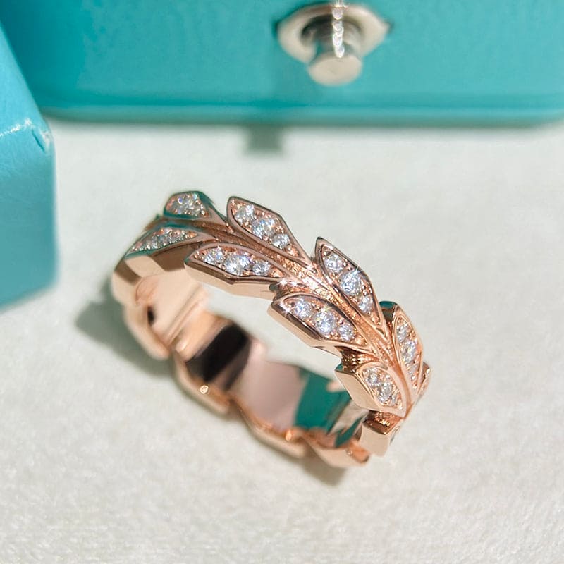 Roostick Victoria Vine Band Diamond Ring