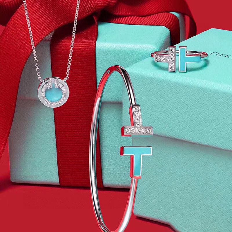 Roostick T Diamond & Turquoise Wire Ring