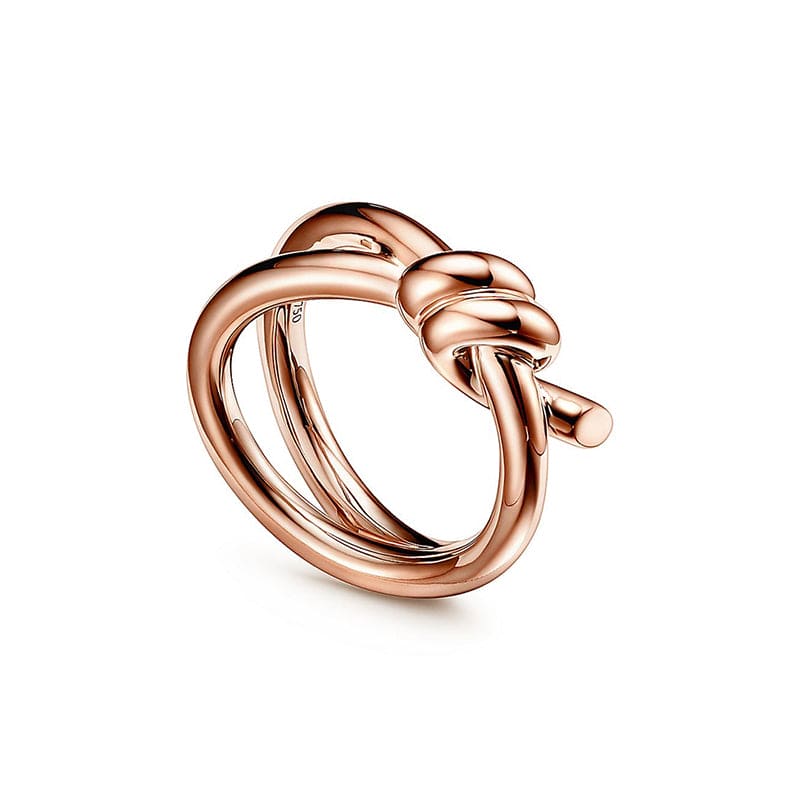 Roostick Knot Double Row Ring