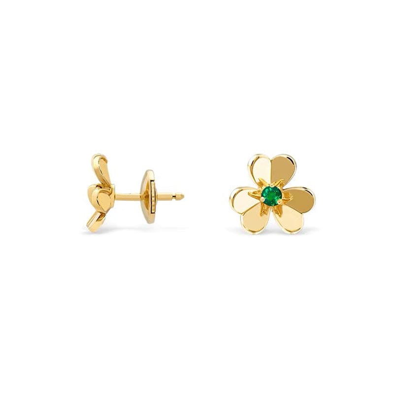 Roostick Frivole Mini Emerald Earrings