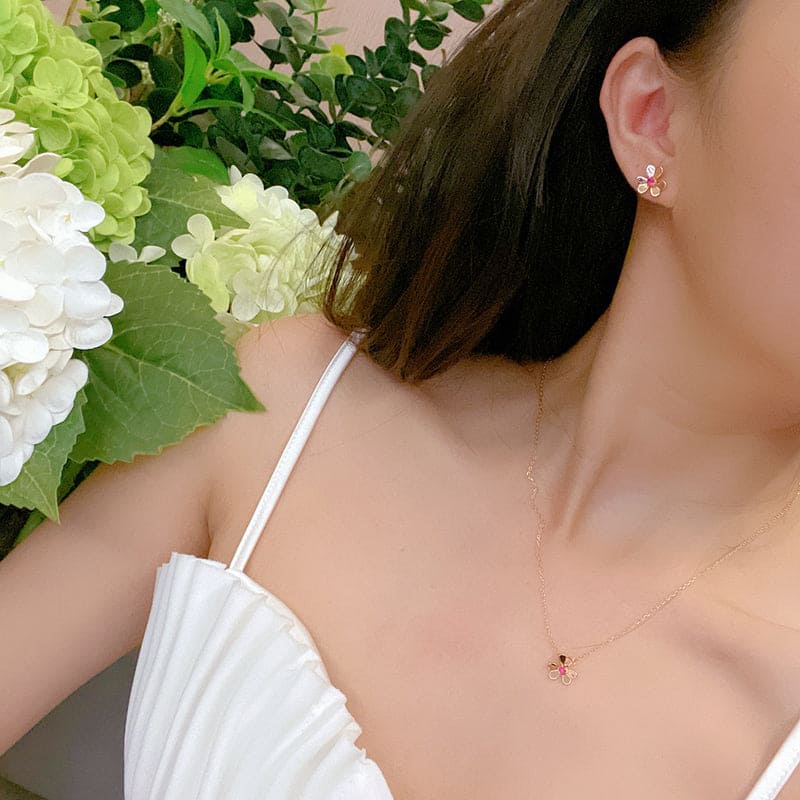 18k Frivole Mini Ruby Earrings