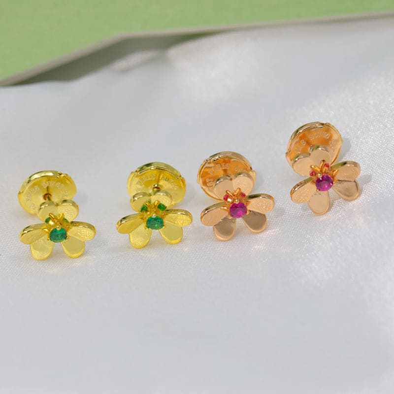 Roostick Frivole Mini Ruby Earrings