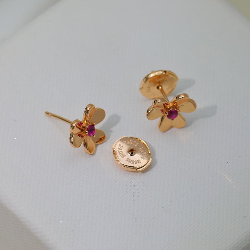 Roostick Frivole Mini Ruby Earrings