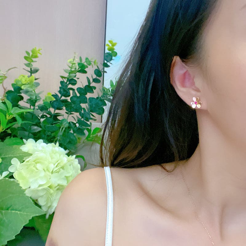 Roostick Frivole Mini Ruby Earrings