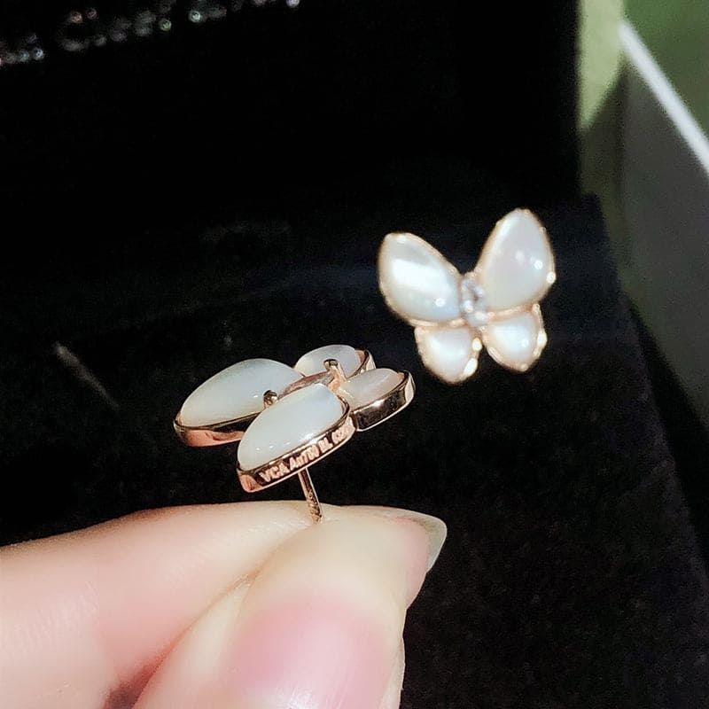 Roostick Two Butterfly Earrings