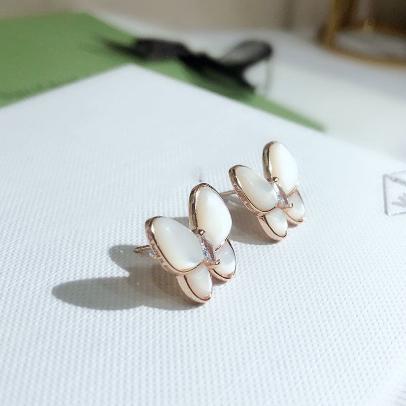 Roostick Two Butterfly Earrings