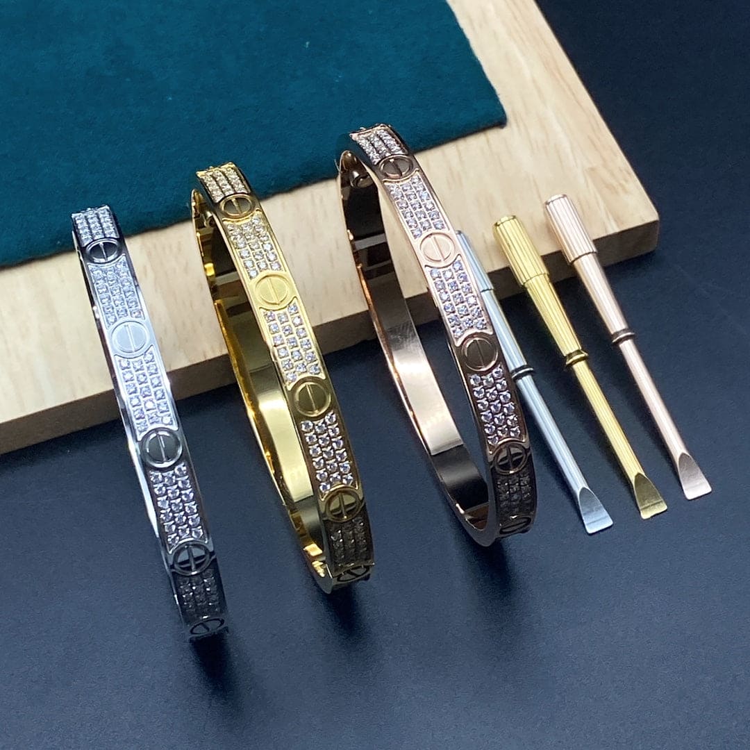 Roostick Love Pave Diamonds Bracelet