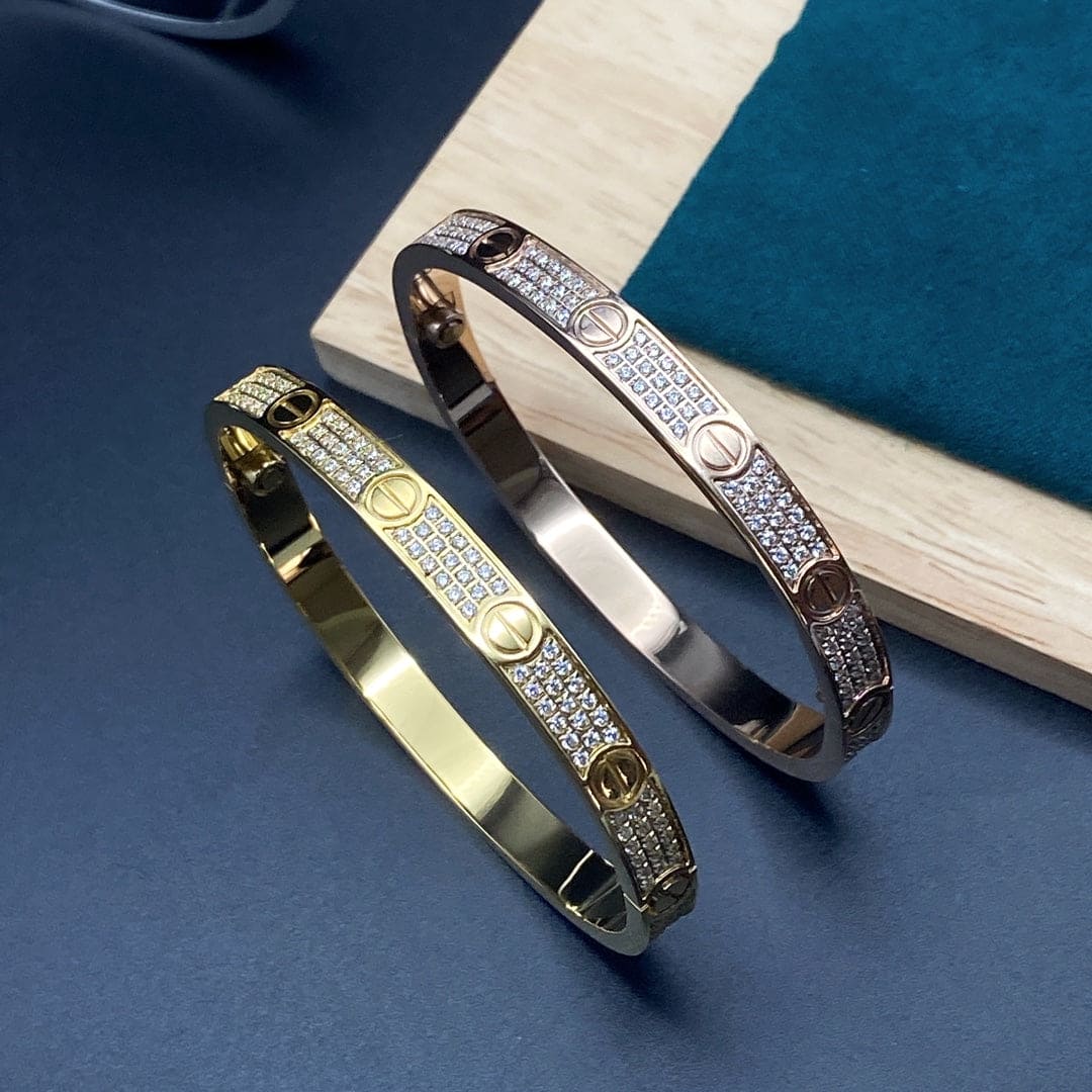 Roostick Love Pave Diamonds Bracelet