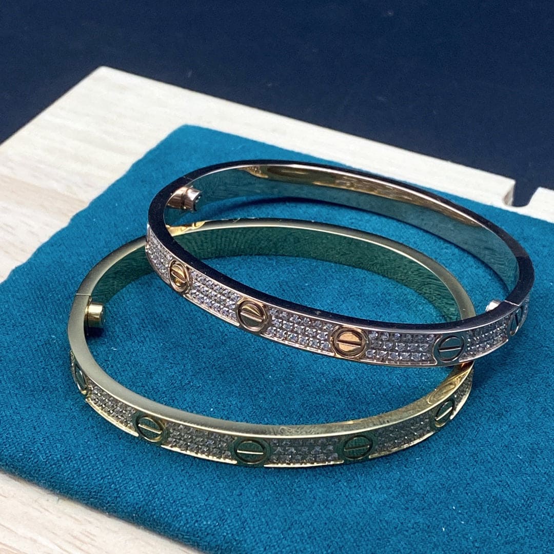 Roostick Love Pave Diamonds Bracelet